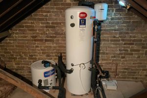 250L World Heat Domestic Hot Water Cylinder for a Heat Pump Installation - Aldershot - April 2021