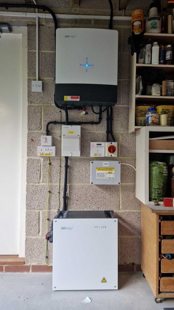 3.6kW Givenergy Inverter & 5.2kWh Battery - PV Installation - Salisbury - August 2023