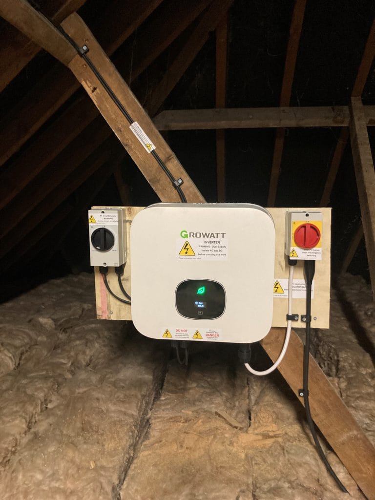 3kW Growatt Inverter for a PV installation - Bournemouth - May 2022