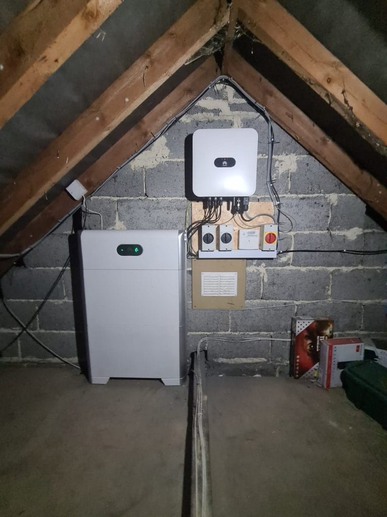 6kW Huawei Inverter with 10kW of Battery Storage for PV Installation - Salisbury - May 2022